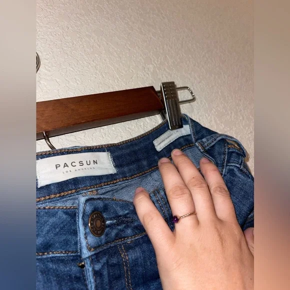 PacSun Mid-Rise Skinniest Blue Jeans Stretch Size 24 - Picture 5 of 6